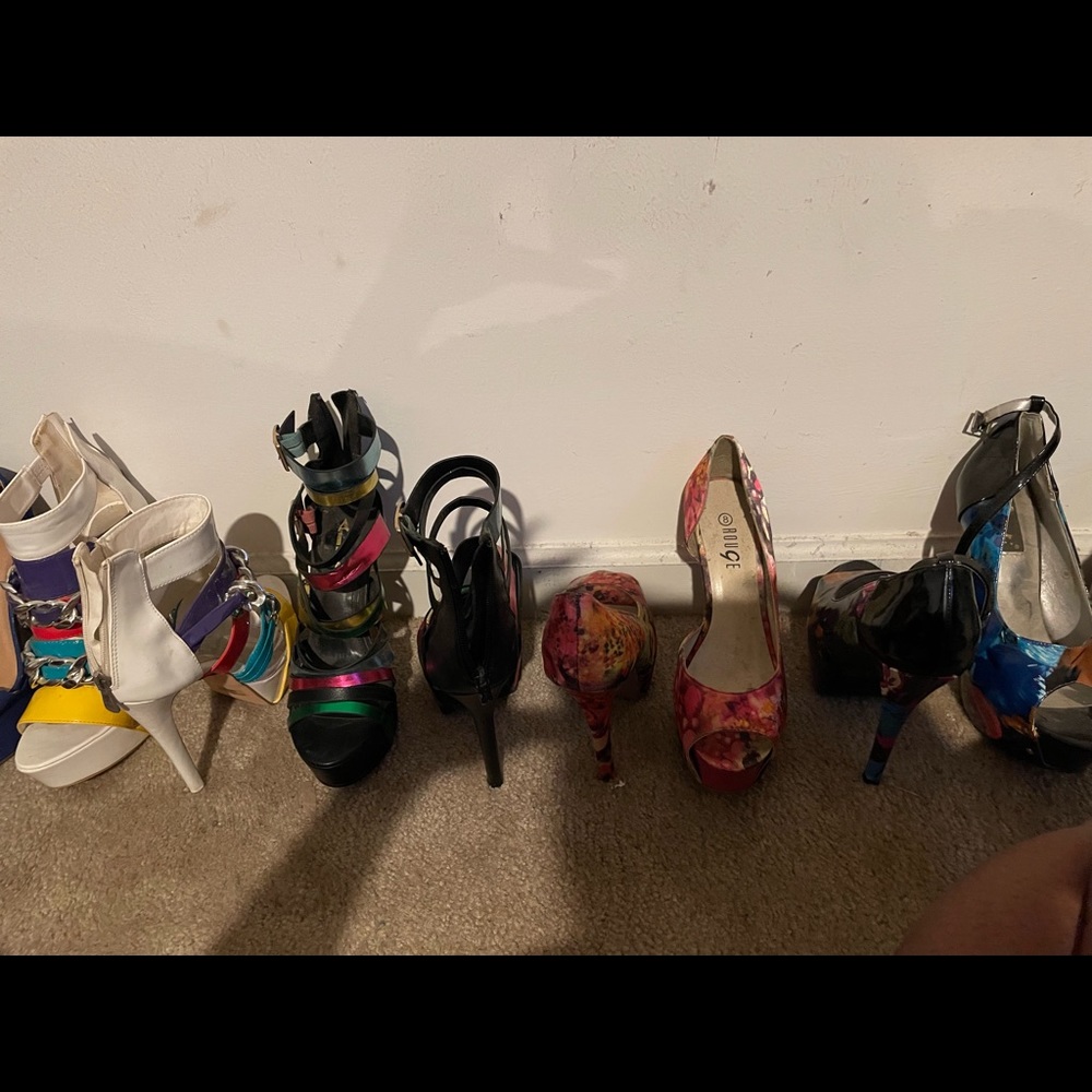Womens colored heels